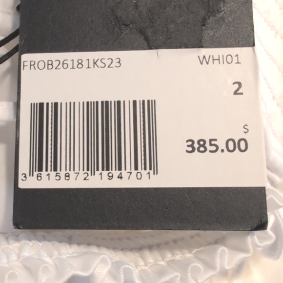 NWT The Kooples Short White Dress With Broderie Anglaise Size 6 - Picture 9 of 10